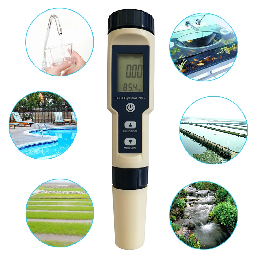 便携式盐度传感器 ph 探针电导率仪价格 tds ec ph