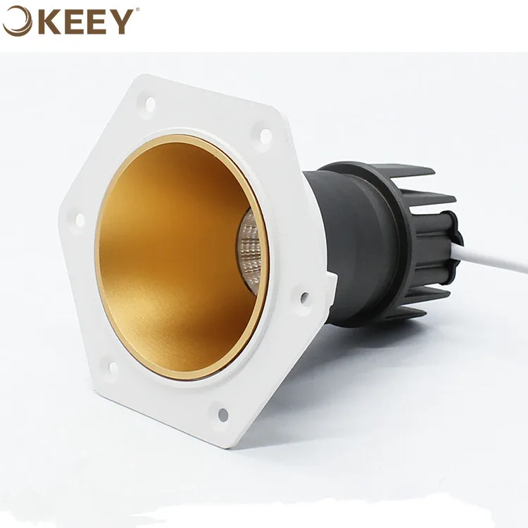 2020 keey new design ceiling spot light led trimless recessed ceiling led light 6w gold pop led ceiling light WB06004