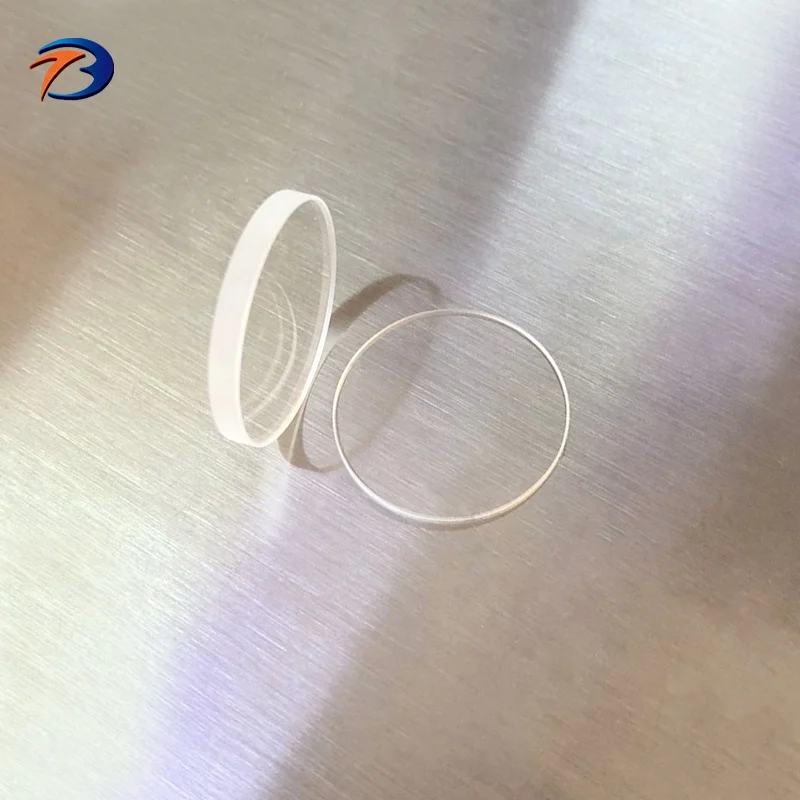 OEM laser cutting Blank optical quartz CaF2 Bk7 sapphire glass window lens