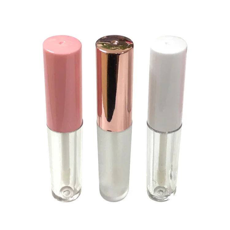 pink cap lipgloss tube