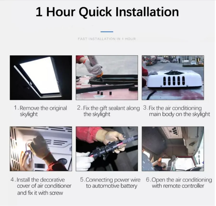 dc24v truck parking air conditioner