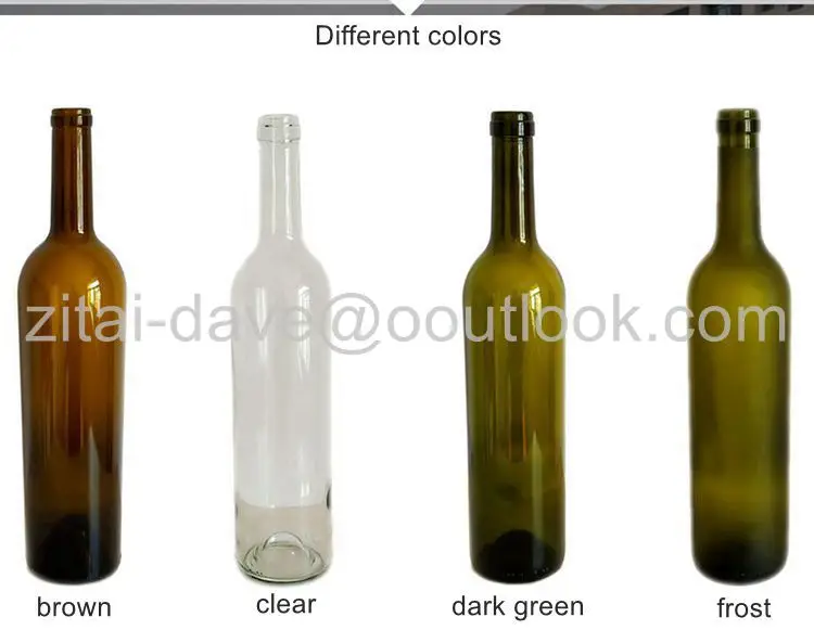 Manufacturer long neck 50ml 100ml mini liquor glass wine bottle 750ml wine bottle with screw top