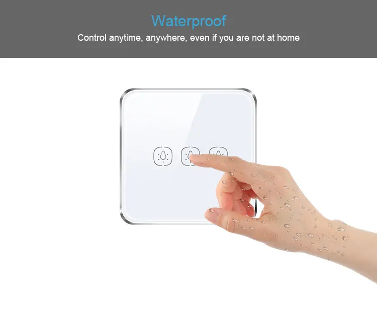 110v-250v remote control ZigBee touch panel lighting switch - ANKUX.COM