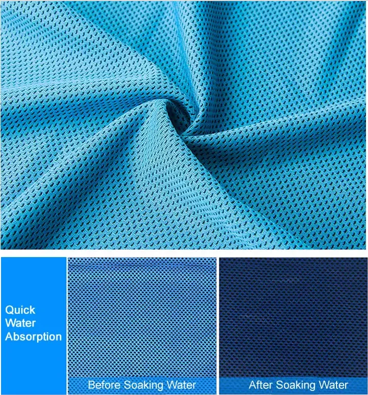 30x90 cm 100% Polyester Material Custom Cooling Towels Ice Sport For Summer