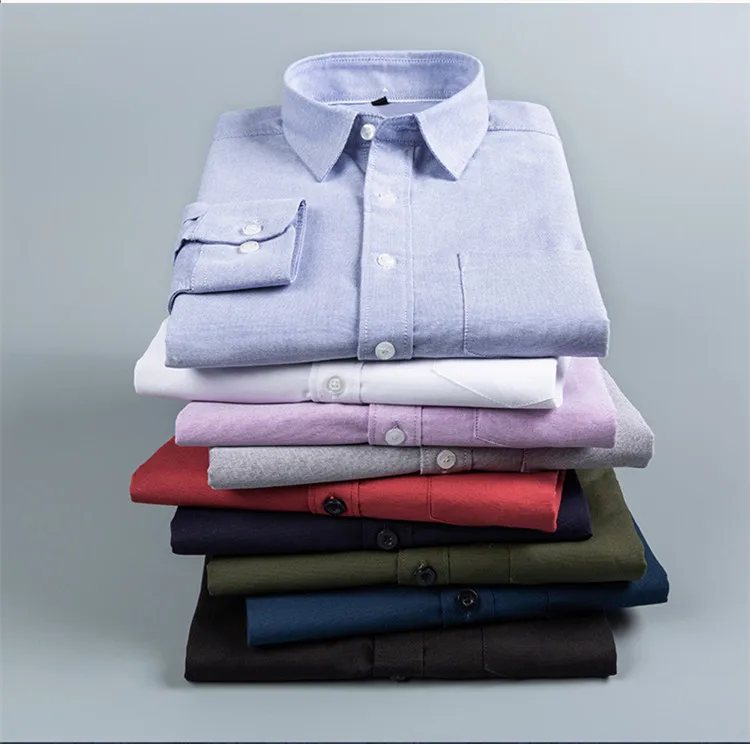 
Wholesale Oem Custom 100% Cotton Long Sleeve Classic Men Formal Designer Dress Work Shirts 