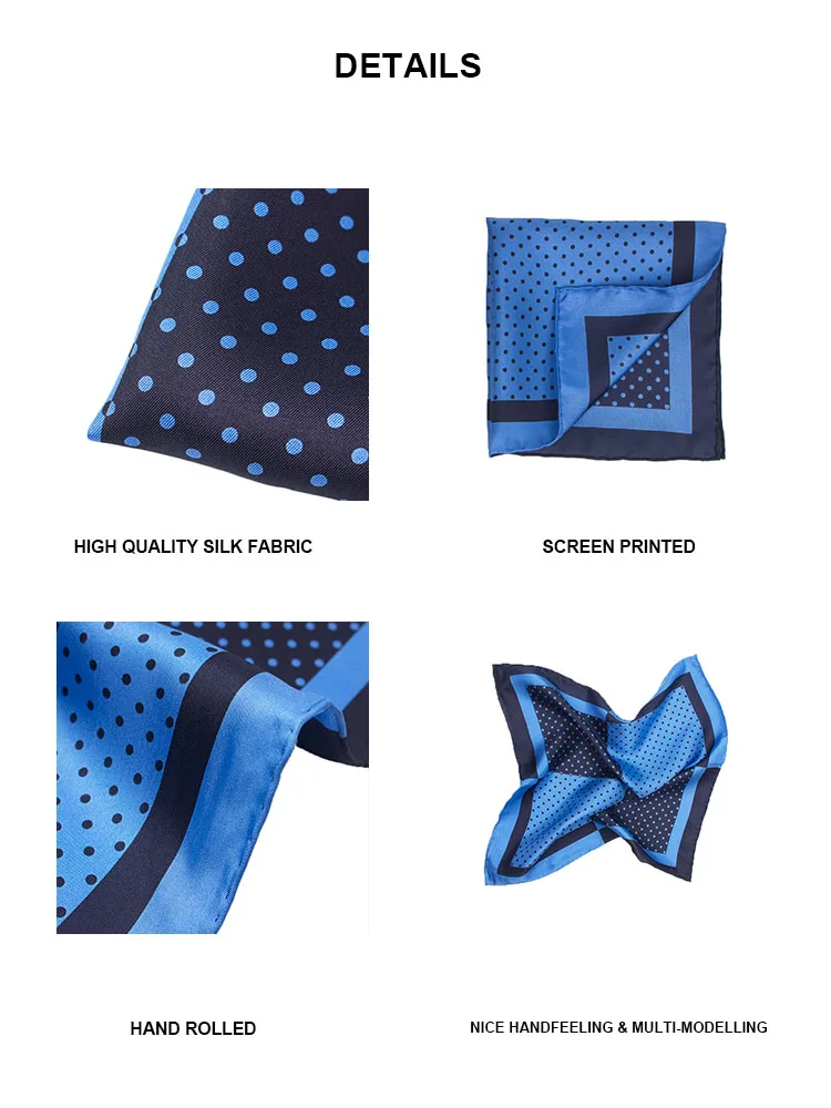 Dot Design Silk Pocket Square