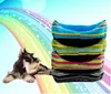 Rainbow stripe pattern custom dog bed dog mat bed dog sofa bed