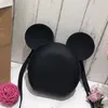 Women Fashion Cartoon Mickey Face Crossbody Ladies Candy Color Jelly Plastic PVC Handbag