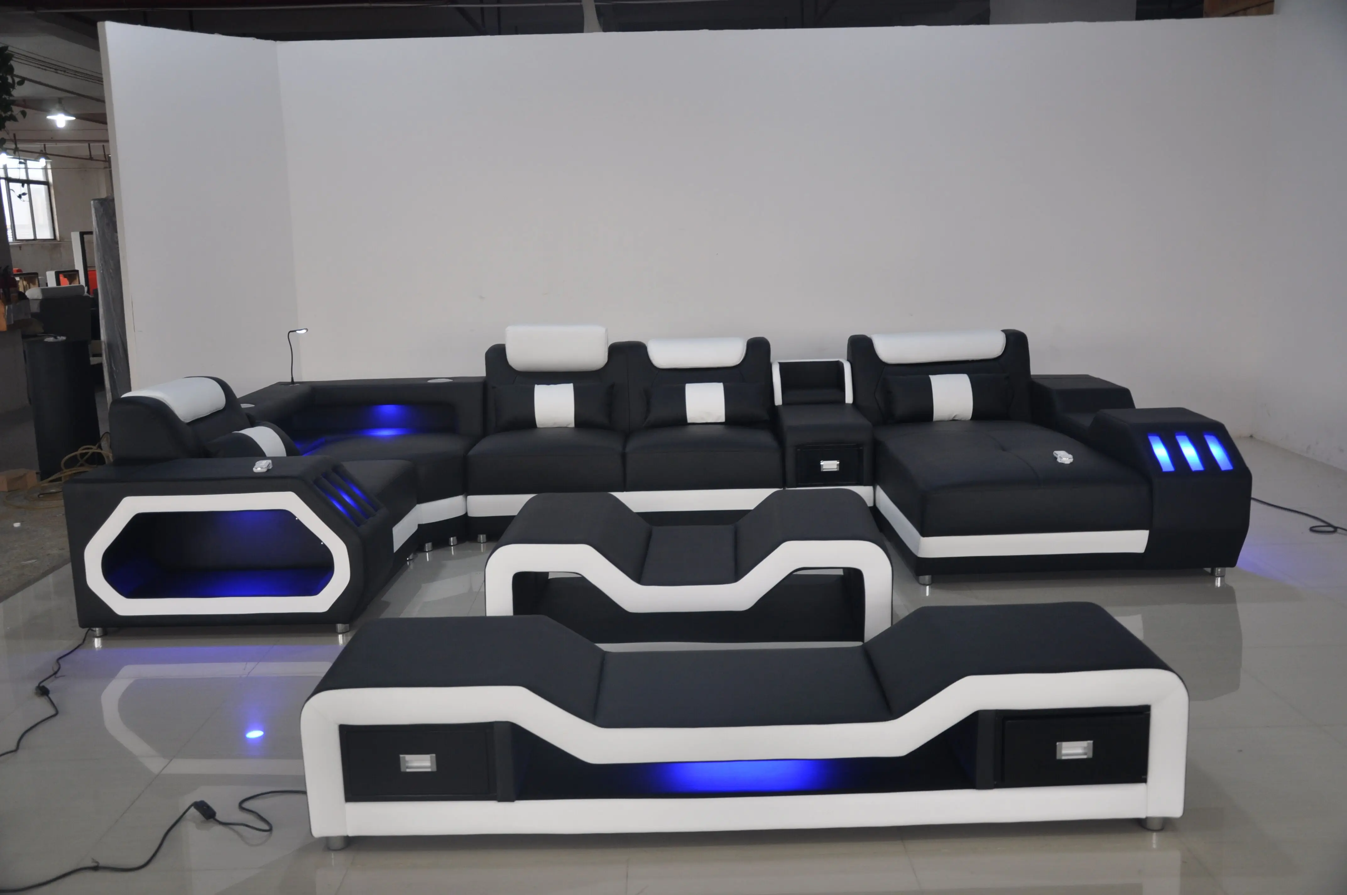 High quality couch living room leather sofa