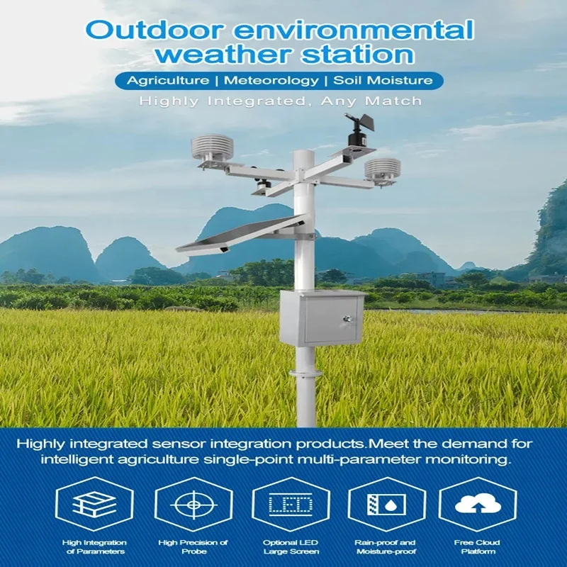 Automatic Smart Agriculture Weather Station For Industry Greenhouse