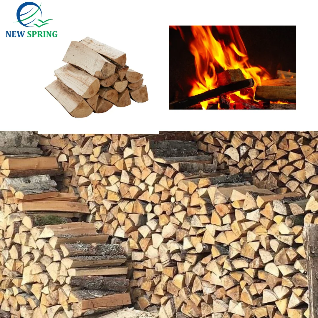 Low Smoke Dry Firewood Dried Split Wood Logs Hardwood Firewood For