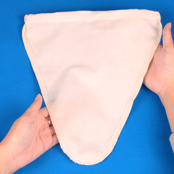 
BOSI 28 * 30 CM Cone Shape Organic Cotton Nut Milk Filter Bag Easy To Clean Easy To Use Nut Milk Bag For Celery Juice Oat Milk 