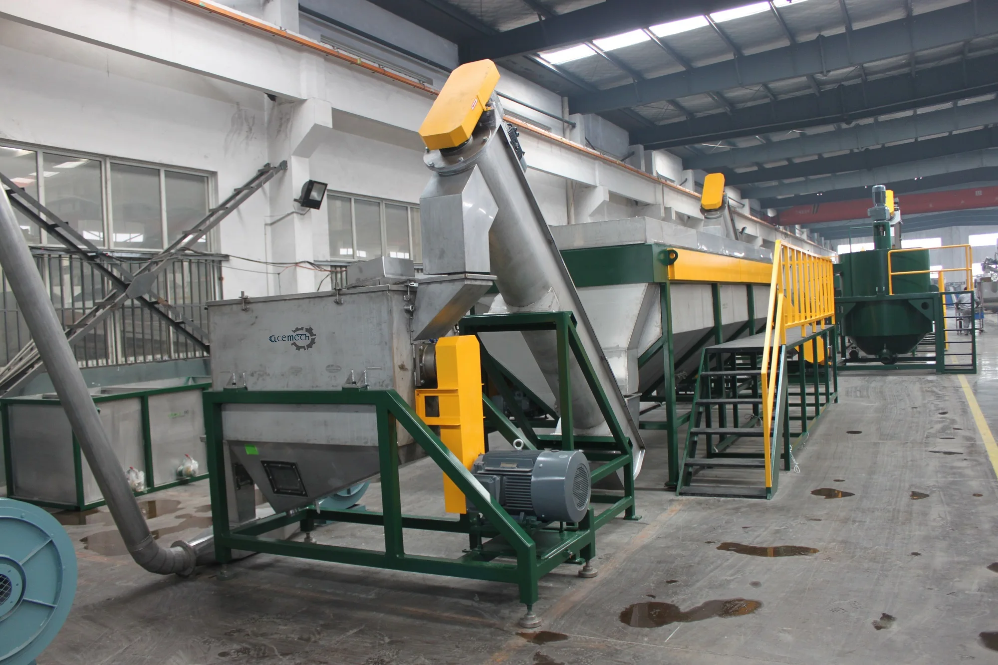 所有行业  机械设备  塑料与橡胶加工机器  塑料造粒机  回收清洗生产