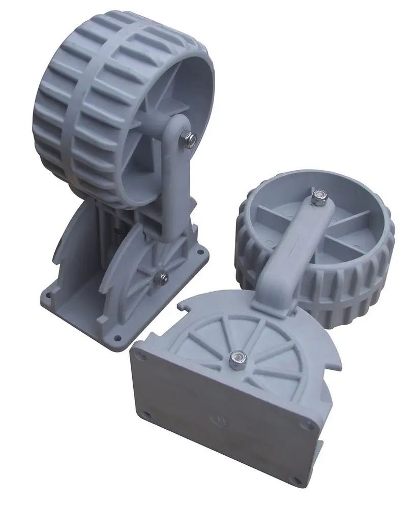 Marine Flipup Retractable Dinghy Wheels Pair Nylon Inflatable Boat