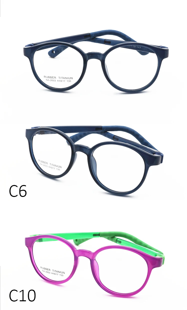 Nano Optical Unbreakable Pebax Elastic Strap Flexible Kids Glasses