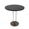 Modern Granite Absolutely Black Round Side Tables