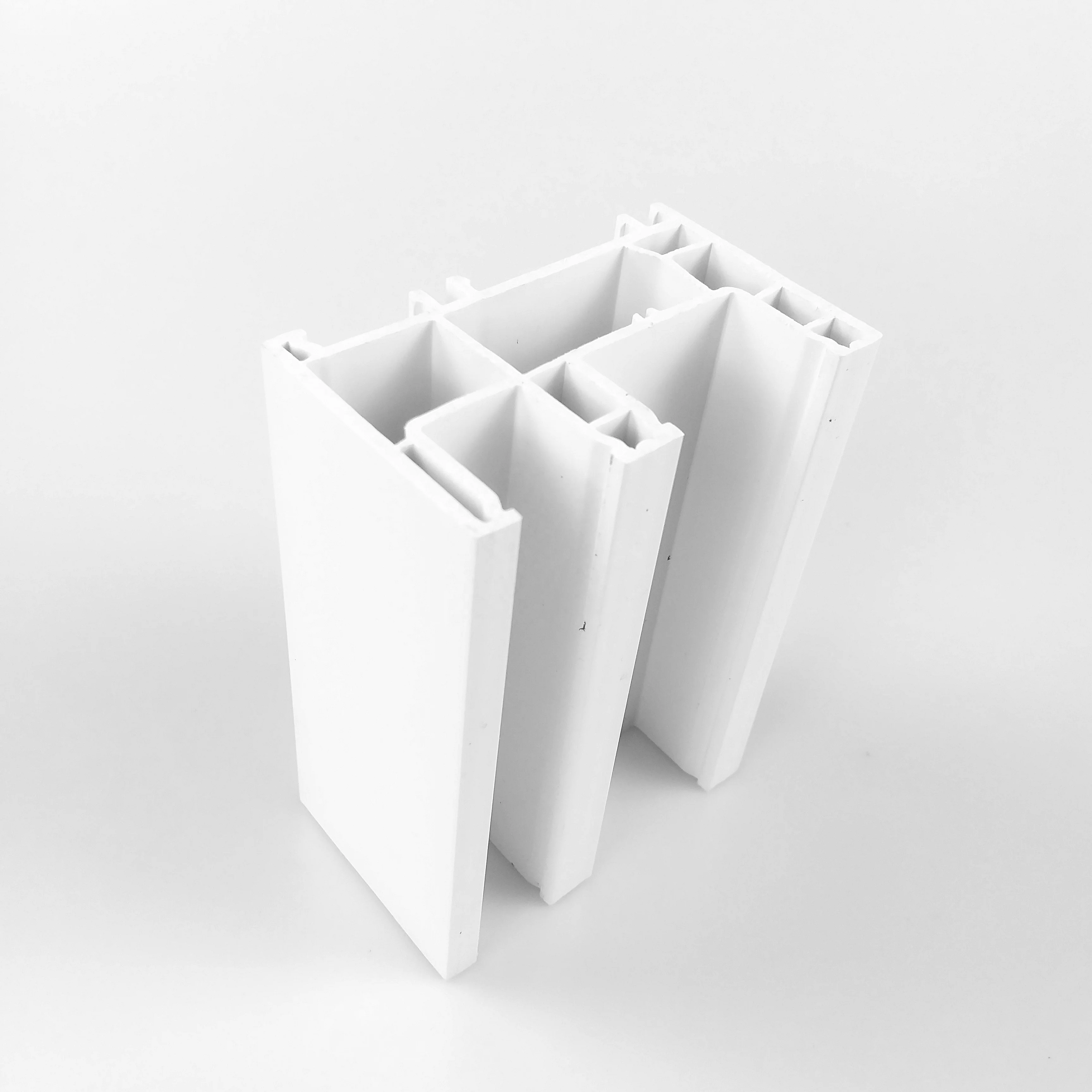 3 מסלול uPVC פרופילים פלסטיק דלת וחלון עבור לבן שחול