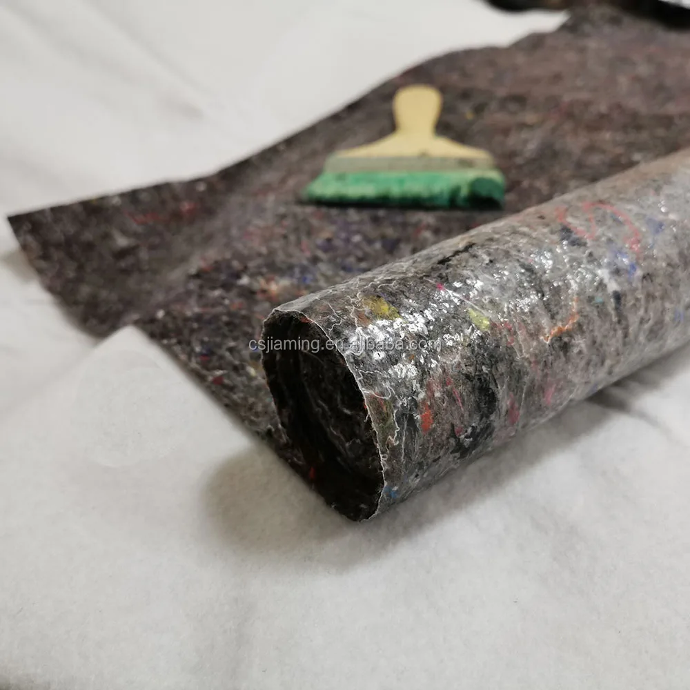 200g 1x25m Nonwoven Paint Felt With Pe Film Floor Protection Painter