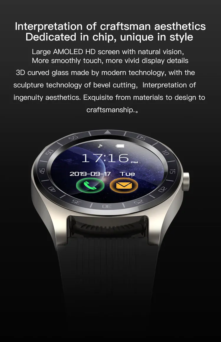 V5 Smart Watch, Smartwatch with SIM Card Slot Camera Music Play Sports Smart Watch Phone with Pedometer Sleep Monitor