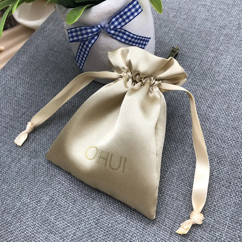 gold pouch gift bag