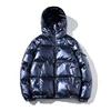 High Quality Custom Shinny Warm Polyester Windbreaker Mens Winter Padding Jacket