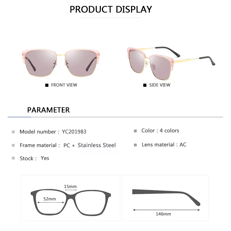 EUGENIA  Women Polarized Sun Glasses Brand Design Polarized Private Label Sunglasses 2021