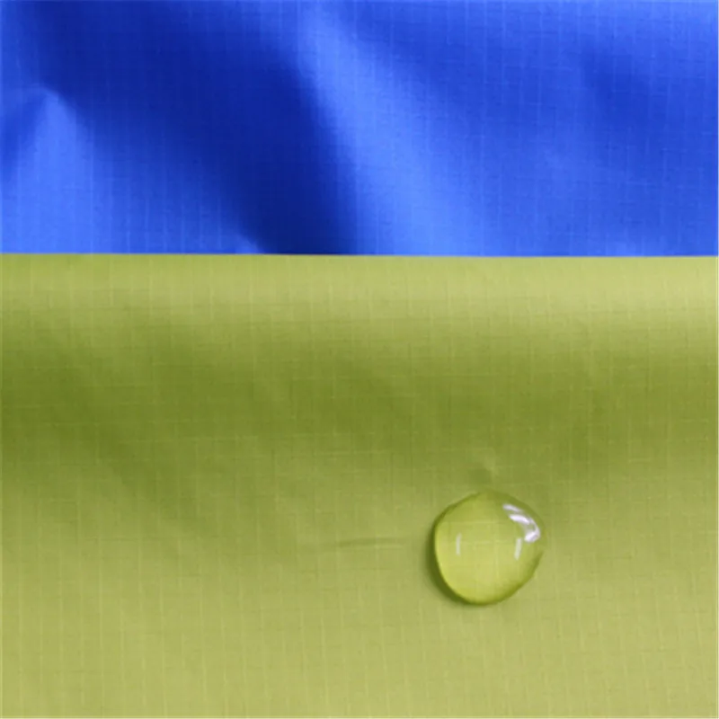 70d Waterproof Nylon Plaid Fabric Abrasion Resistant Ripstop Waterproof