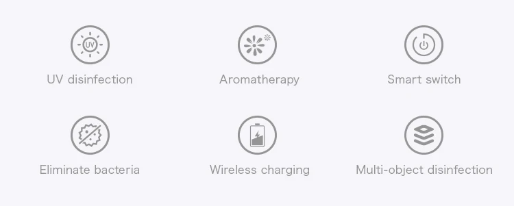 Multi-function UV sterilizer box mobile phone sanitizer with wirelesscharging uvc led sterilizer