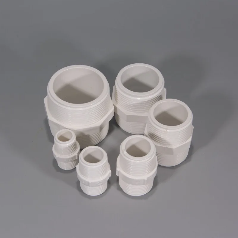 Plastic Pvc Male Hose Nipple Double Thread Pipe Nipple 1/2''2'' Buy