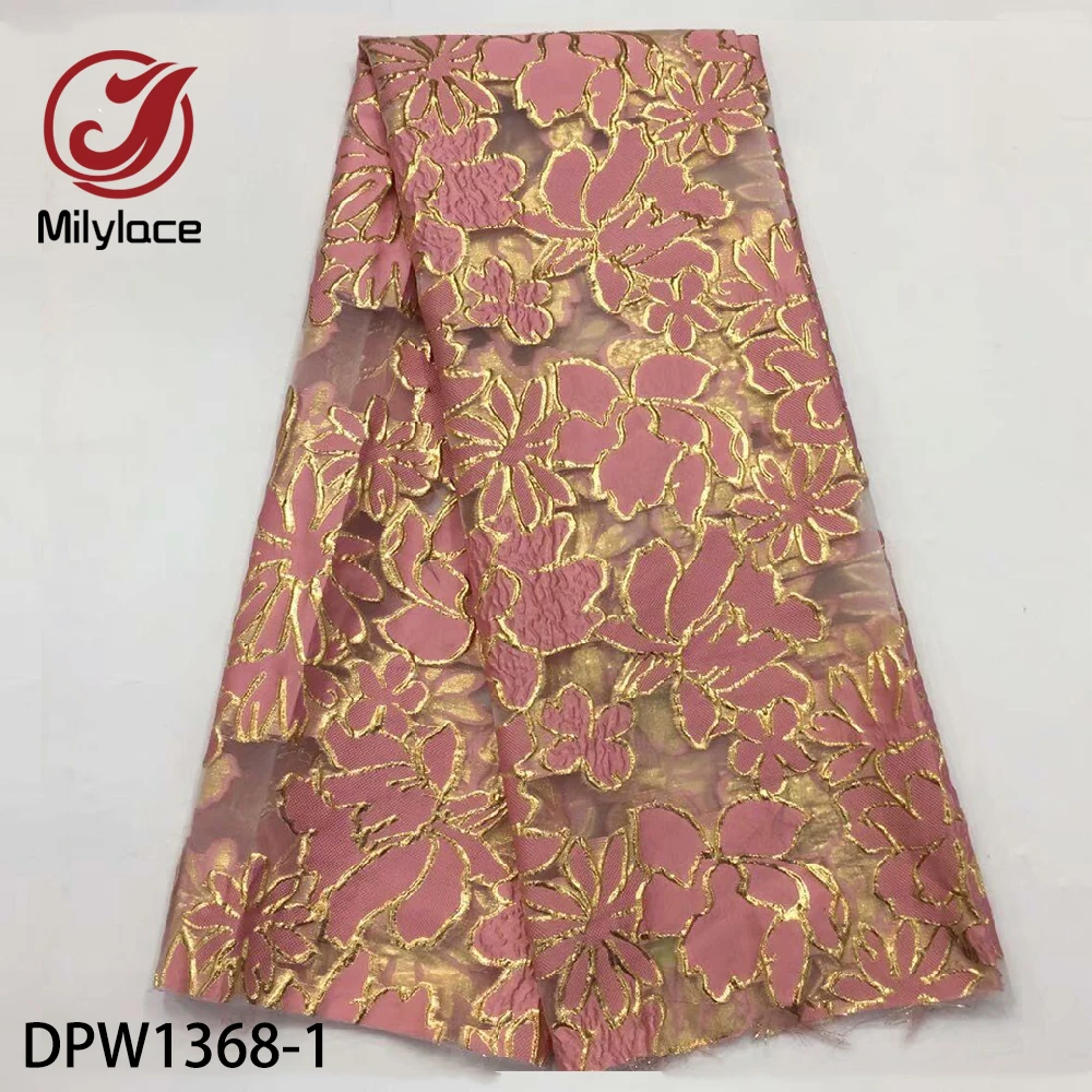 Unique Embroidery Fabric Party Dress Organza Fabric French Lace Tulle