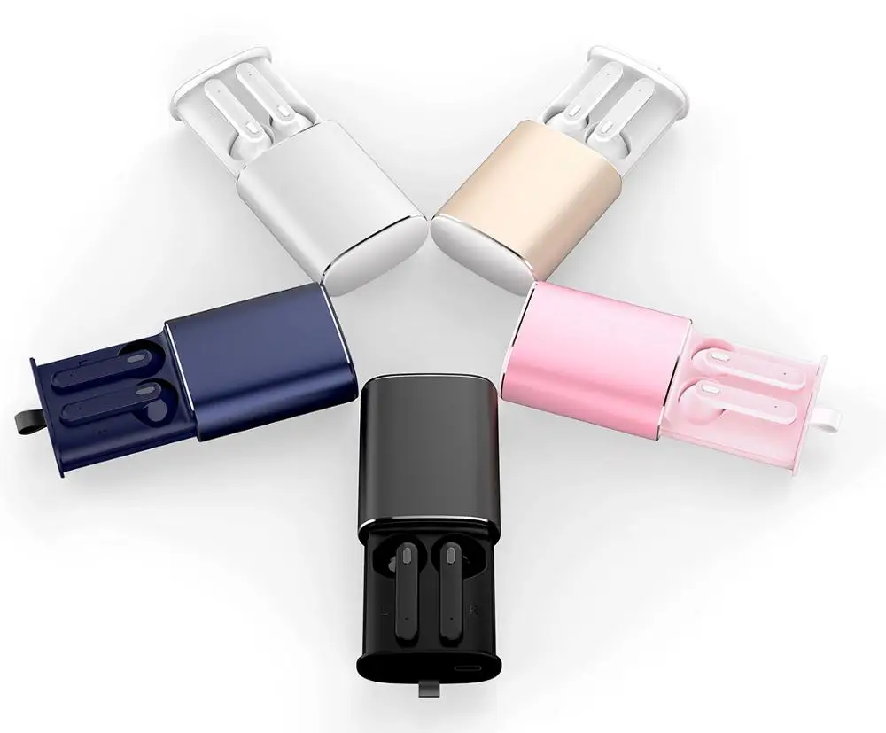 custom logo earbuds private label twins wireless tws mini stereo push pull aluminum metal type-c earphone earbuds - ANKUX.COM