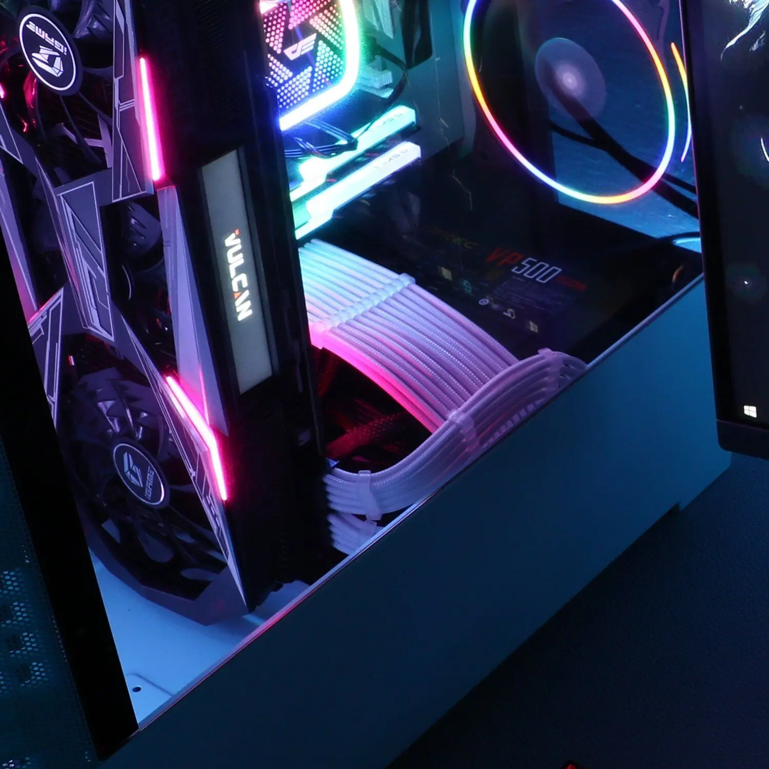 ARGB Extension Sleeved Cable 24PIN 5V 18AWG Wire Core Plug And Play Synchronized Sleeved Cable For Desktop Computers Graphics Card With Dual 8p 38936234 5a1a 47fb Af72 11c77d7c8079.e14a6ed5bdbf2eaf06593211c639c02e