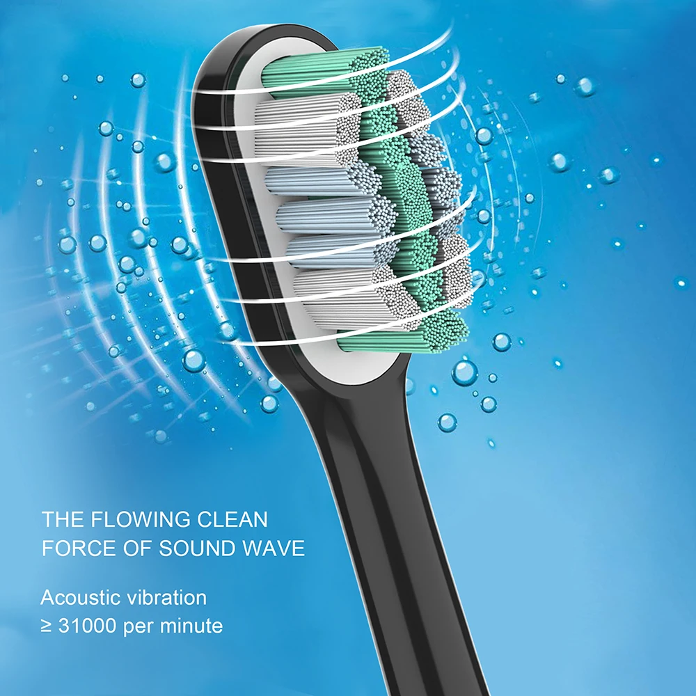 Anchor-Free Replaceable Sonic Electric toothbrush heads for Adult