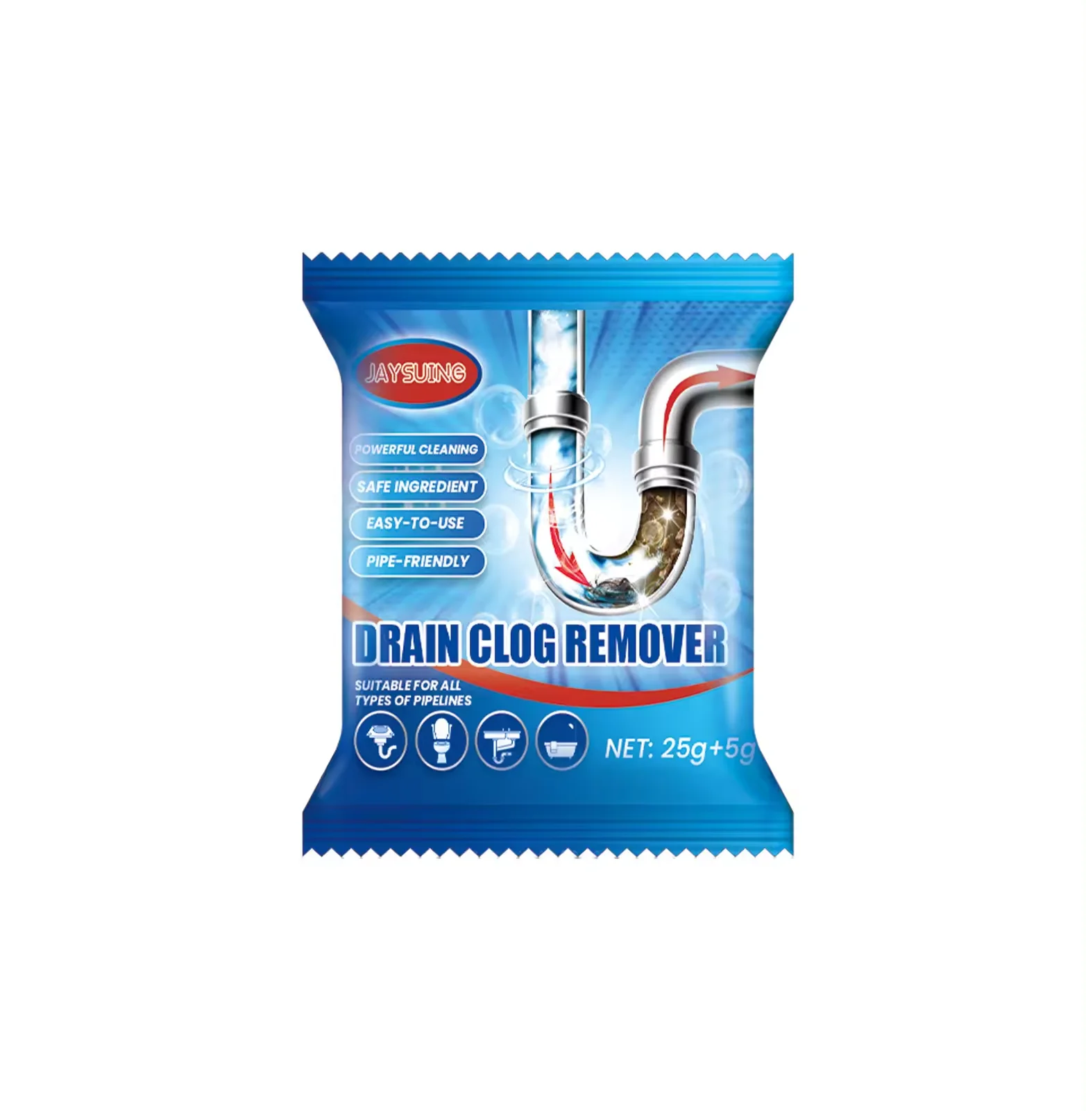 Toilet Kitchen Drain Blockage Dredging Clean Deodorant Powder Jaysuing ...