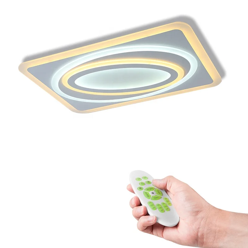 Acrylic dimming Led ceiling light for living room, bedroom, bathroom, balcony, home, smart remote control fixture 3000-6500K