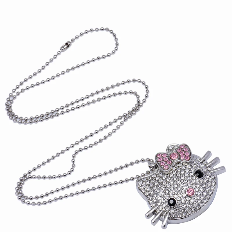 

JASTER Factory outlet cute crystal cat usb flash drive 4GB 8GB 16GB 32GB 64GB usb2.0 pendrive for creative gift, Golden,silver