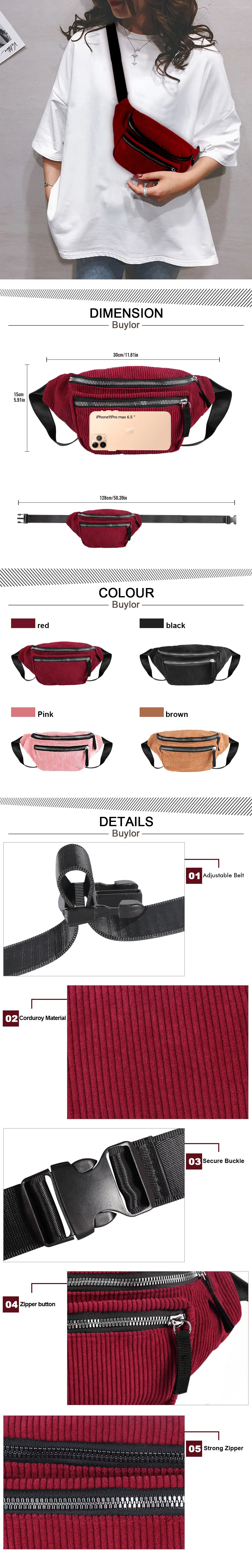 product-GF bags-NEW Fashion Waist Pack Designer Belt Bag Women Fashion Zipper Chest Bag Fanny waist 