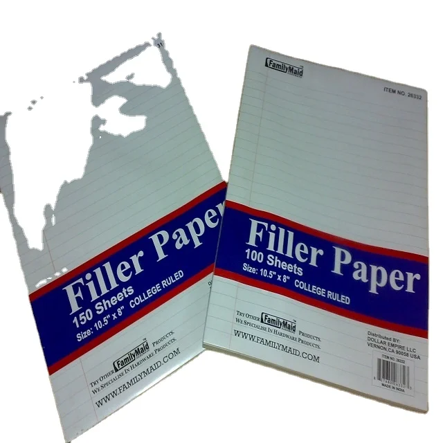 
Two Hole Punched Filler Pages Available at Low Reliable Price 