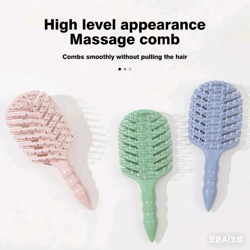 Ventilated Ergonomic Scalp Massager Hair Products Tangle Free Lightweight Anti Static Hairbrush manufacture