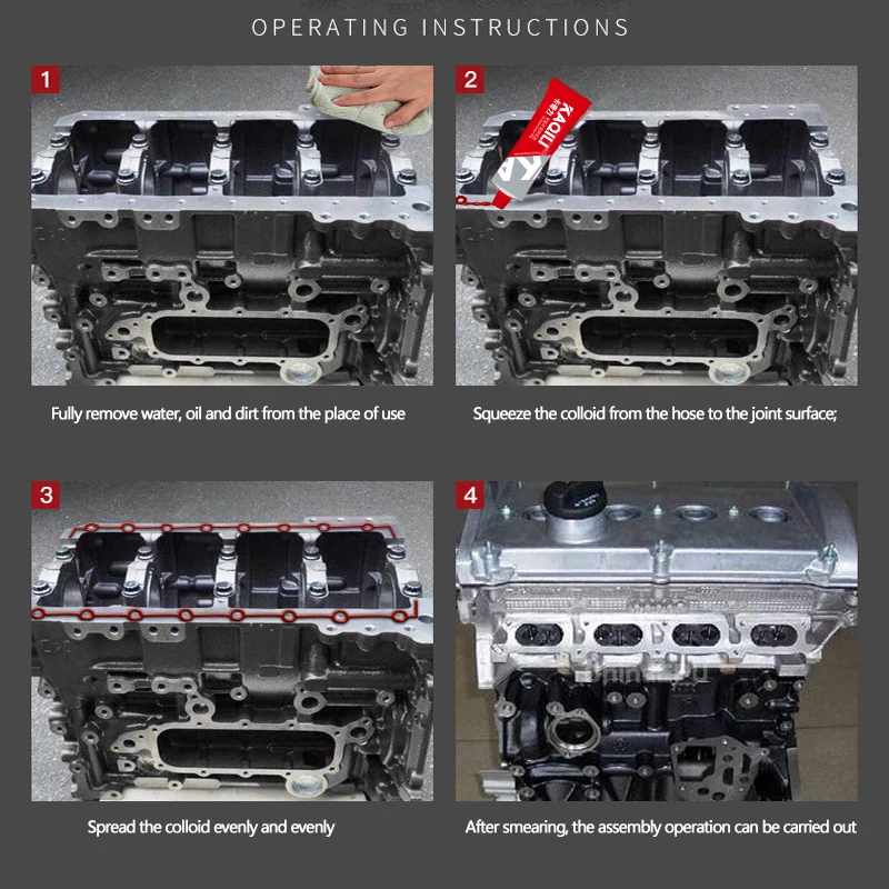 High Temp Engine Gasket Sealer Paste Waterproof For Car High