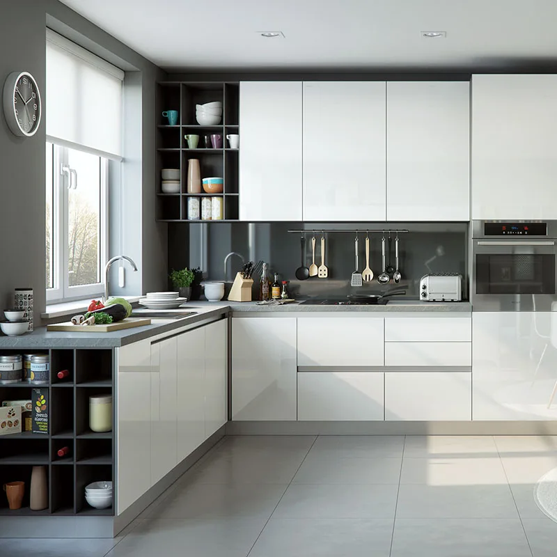 Foshan High Quality Modern Standard White Kitchen Cabinet Design - Buy Kitchen Cabinets Design ...