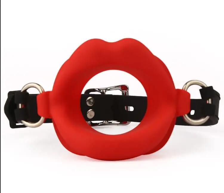 Erotic Open Sex Mouth Gag Adult Product Leather Fetish Rubber Lips O Ring Oral Sm Bondage Buy 