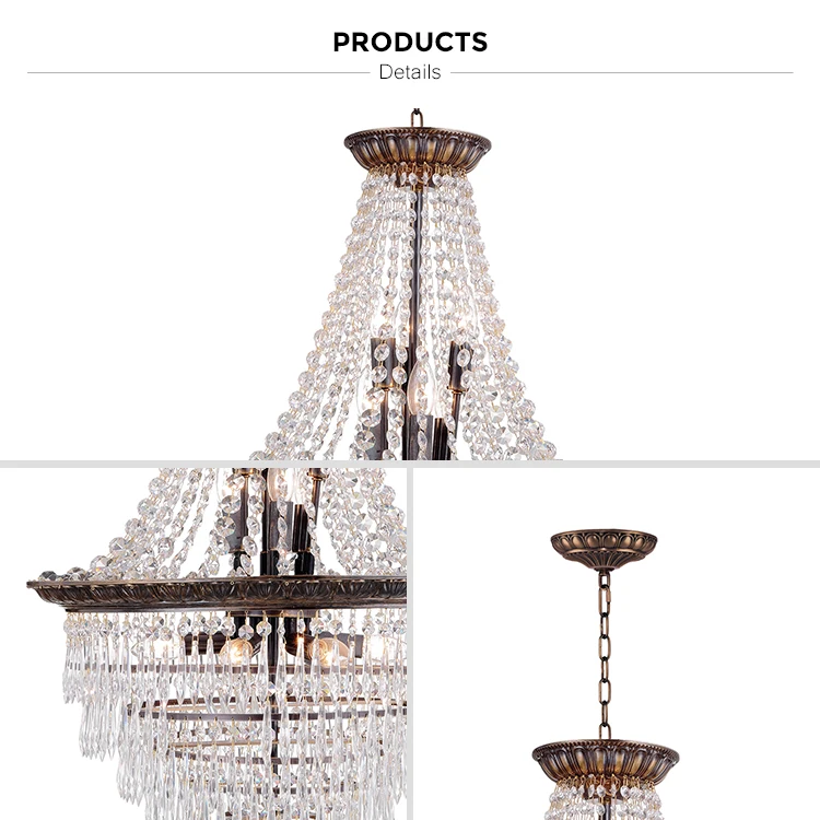 luxury crystal hanging light fixture