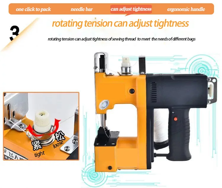 Light Weight Hand Held Kraft Paper Bag Sewing Machine Cloth Bag Sewing