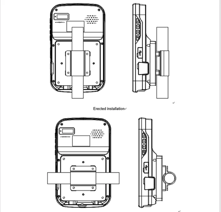 Android Pos Terminal Rfid Contactless Card Validator for Bus