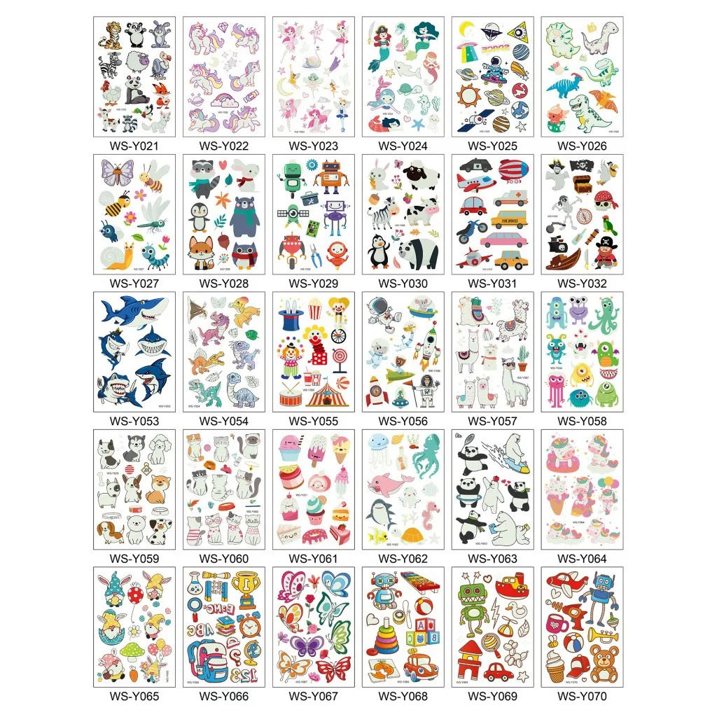 Pt Custom Temporary Tattoo Set Wholesale Mini Funny Temporary Tattoo