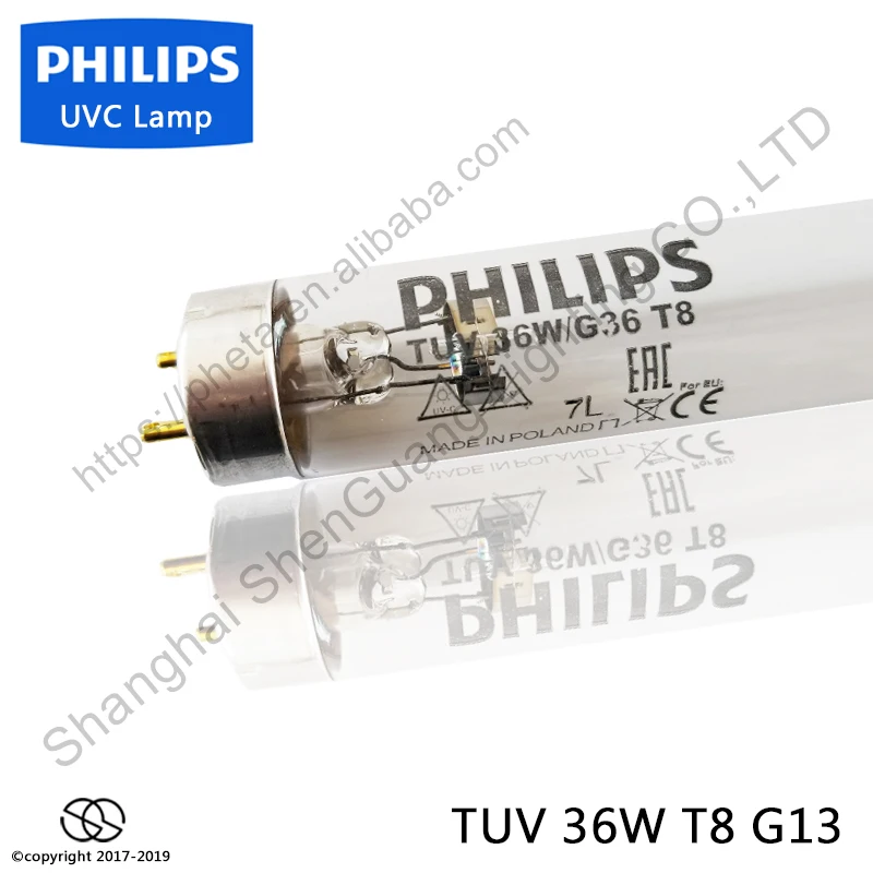 Ultraviolet Lamp Philips TUV 36W T8 G13 Germicial lamp for sterilizer