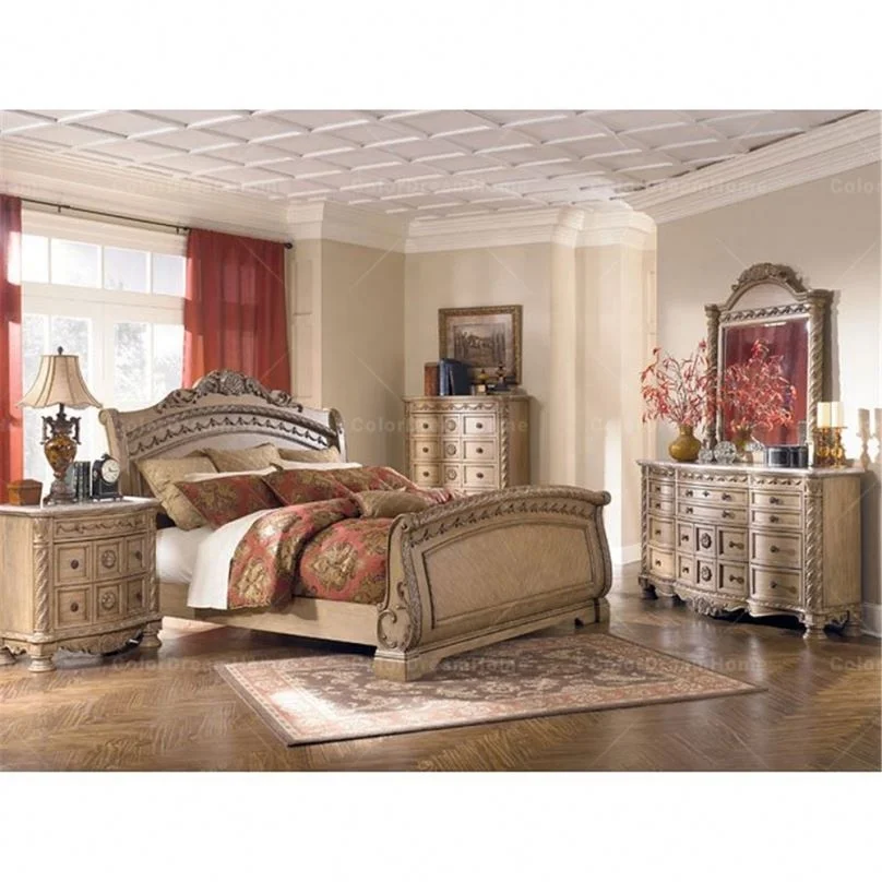 Luxury Italian King Size Bed Bedroom Furniture For Personal Villa Buy