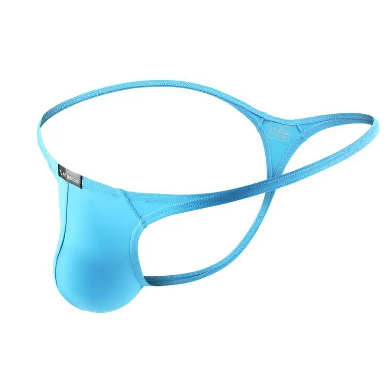 
Spot hot style underwear for men breathable nylon solid color low waist g-string underwear 