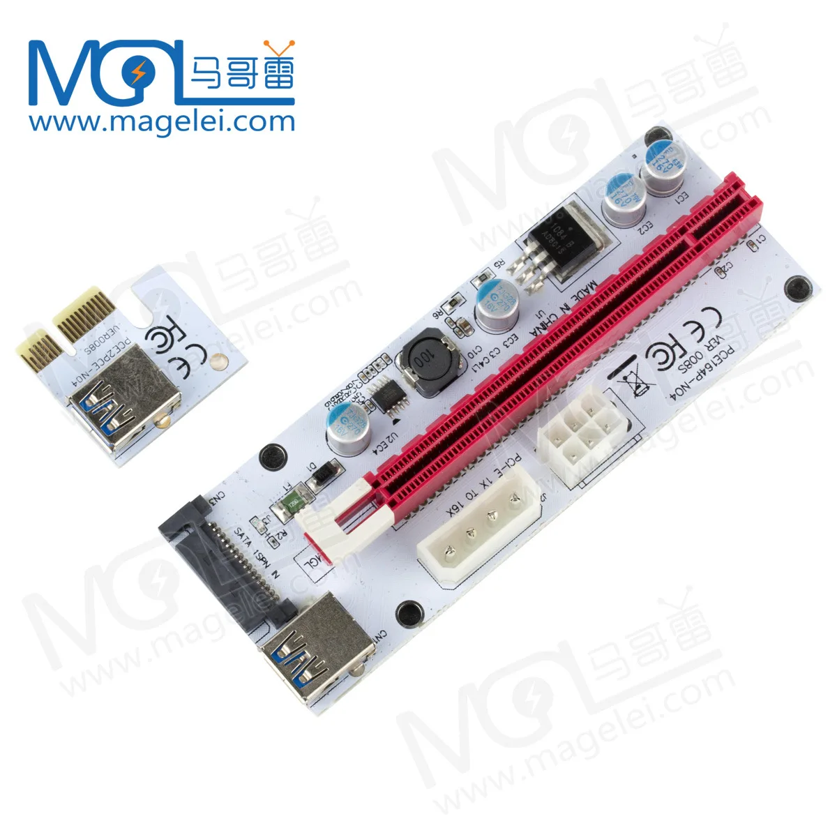 High Quality Updated Version Pcie Riser Graphic Card 1x To 16x Video Card 008s Pci E Adapter With Usb3 0 Extension Cable Buy Pcie 1x16 Riser Card Pci E Graphic Card 008s Pcie Riser Card Product